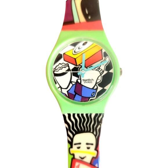 Swatch watch RAPP-ER GG134 1995 Standard Gents New old stock - Picture 2 of 10